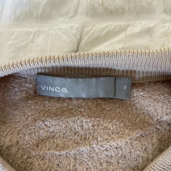 Vince cream boucle terry bomber jacket - Picture 5 of 8